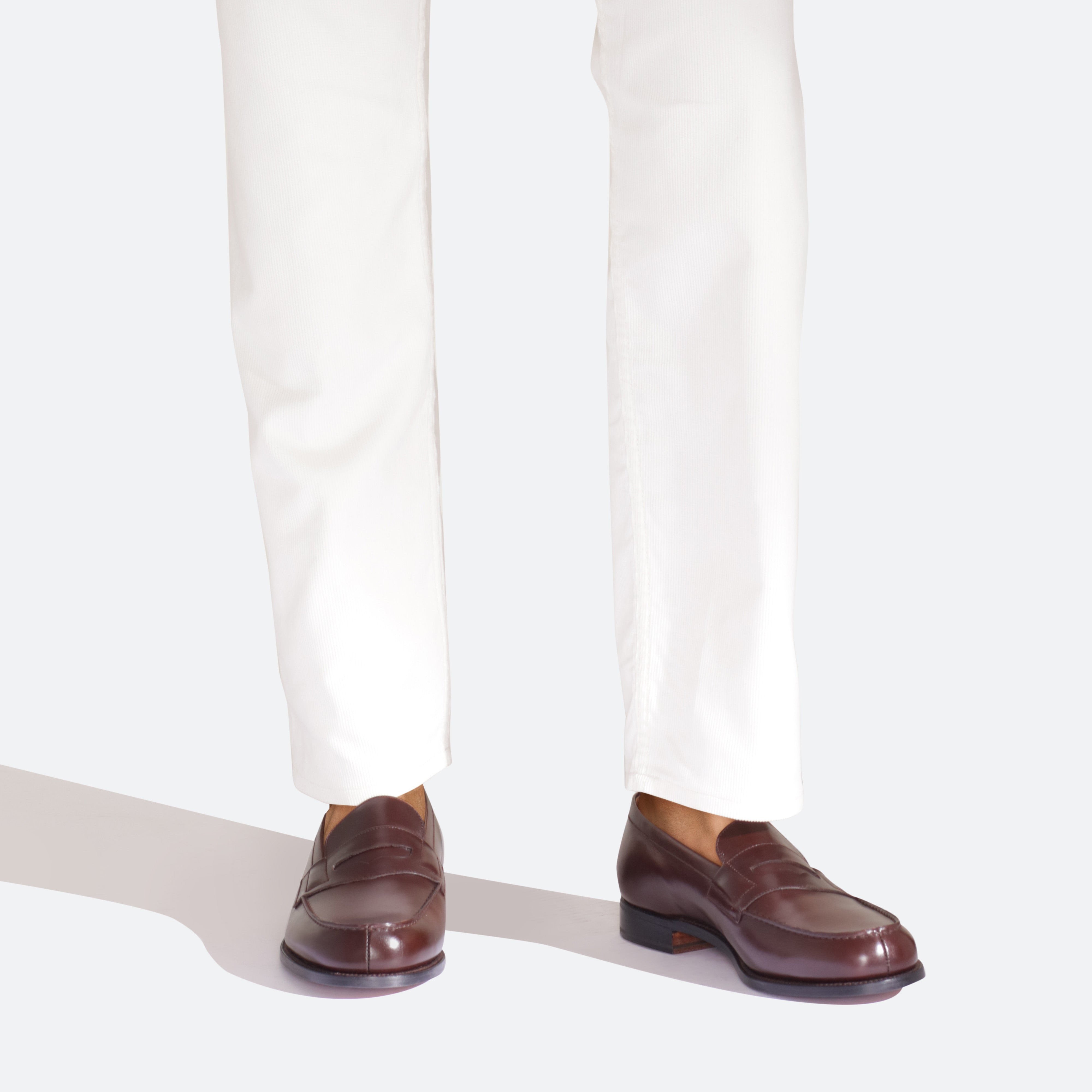 Men's Dark Brown Leather 180 Loafer – J.M. Weston