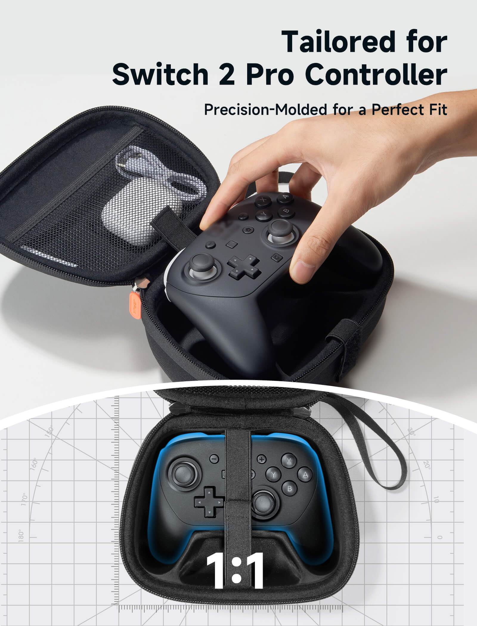 Switch 2用 Proコントローラーキャリングケース
