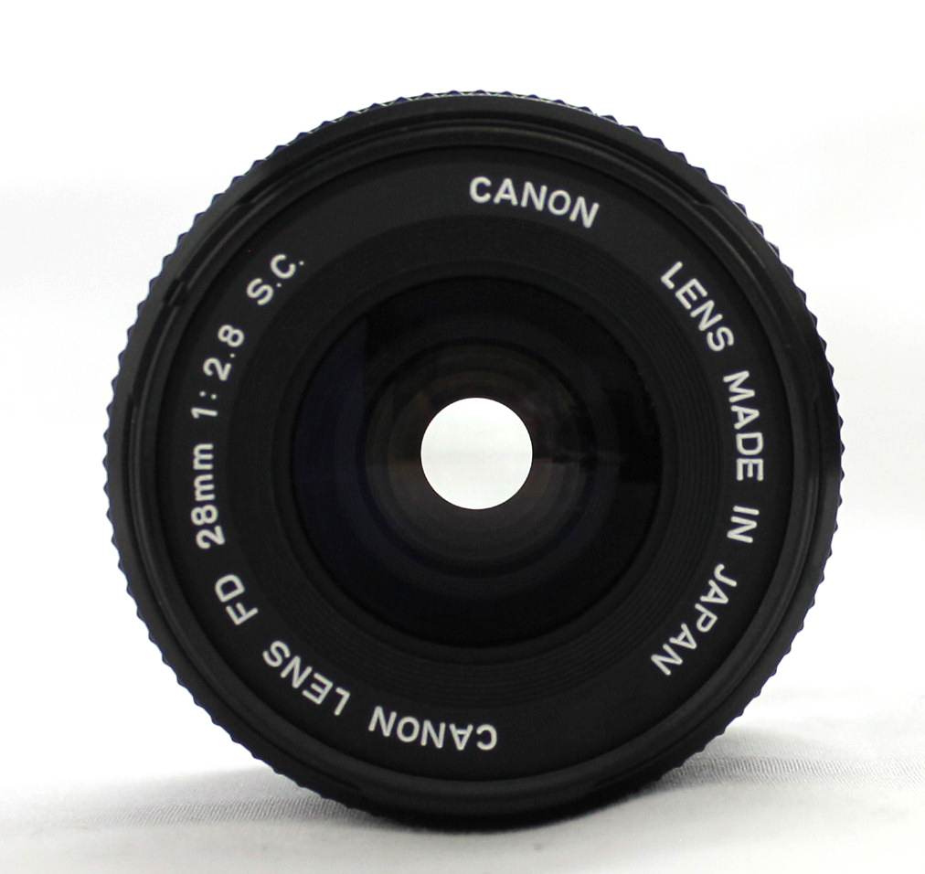 Canon FD 28mm F2.8 S.C. SC MF Wide Angle Lens from Japan (C1563