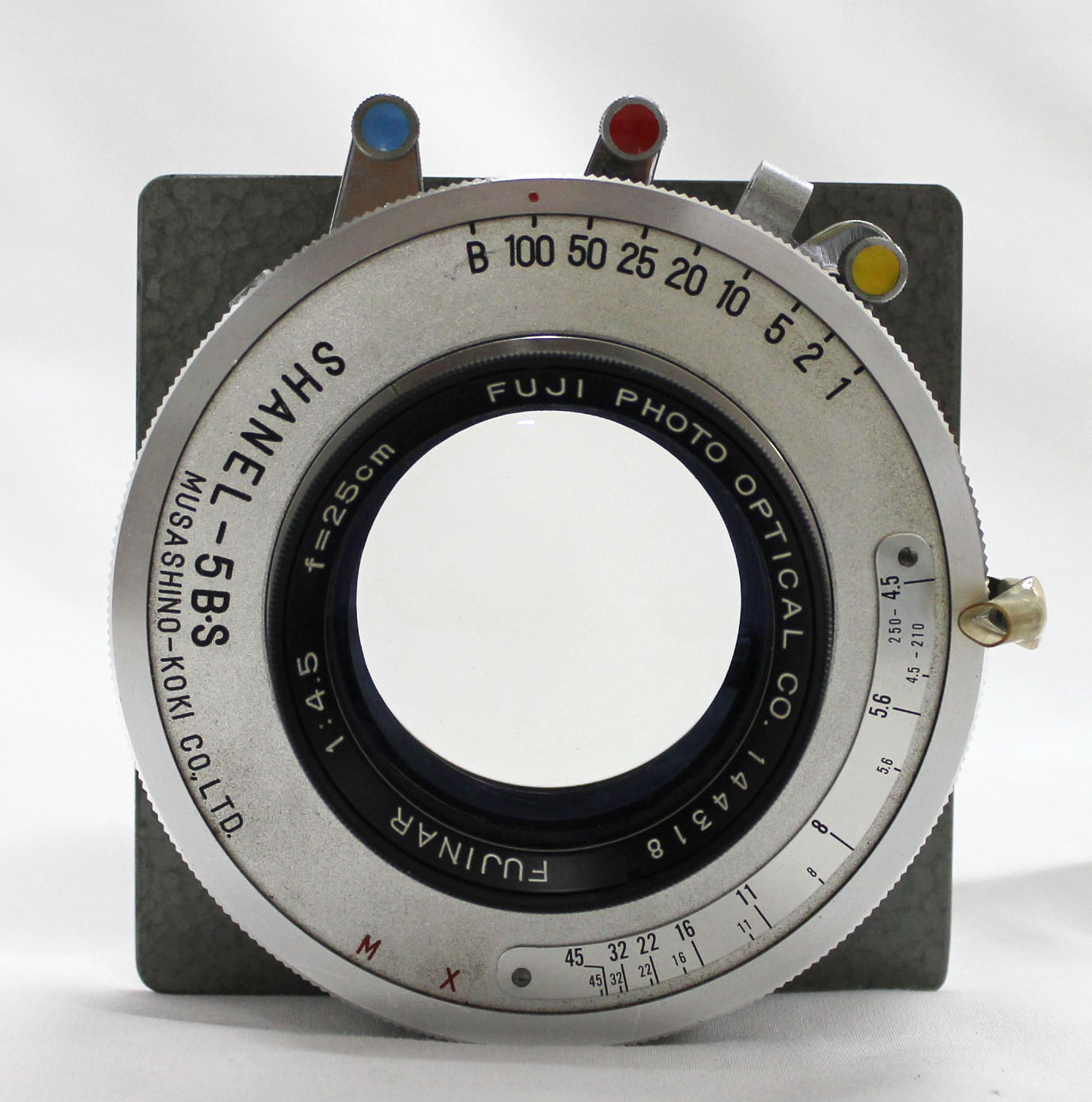 Fuji Fujinar 25cm 250mm F/4.5 Large Format Lens Shanel 5B-S from