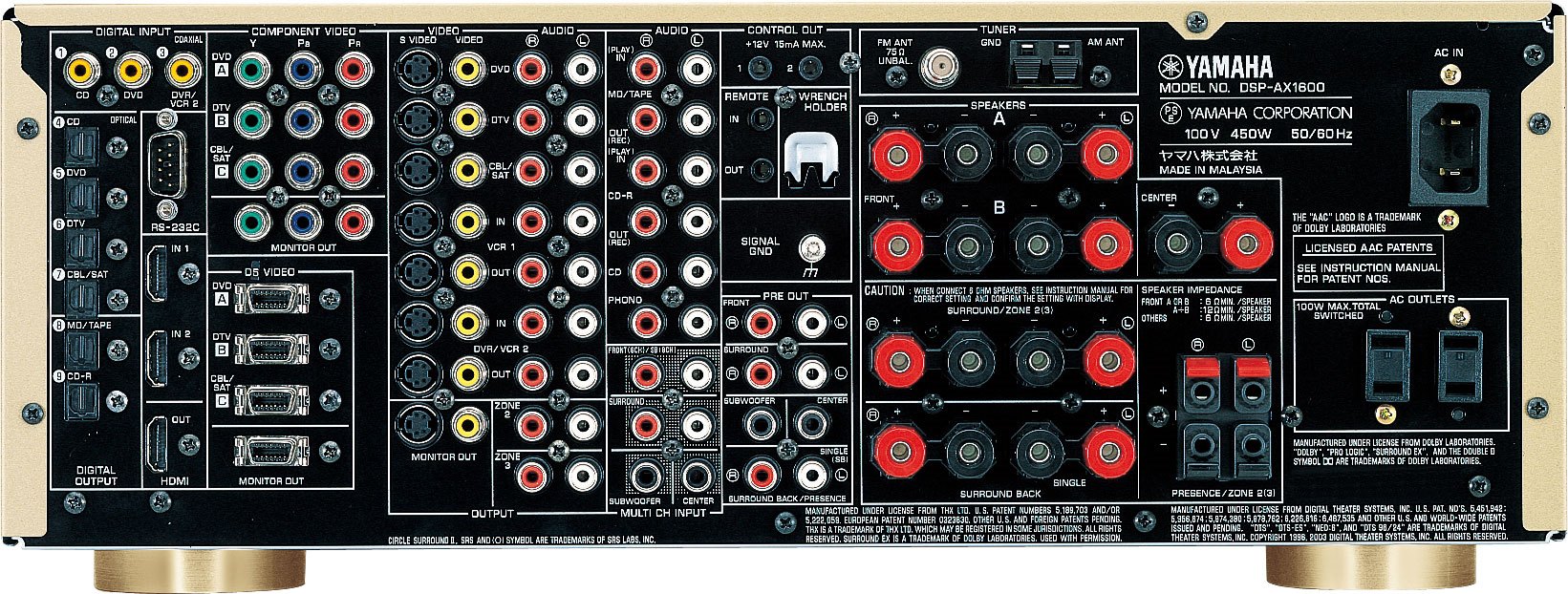 ヤマハ | DSP-AX1600 - AVアンプ - 概要