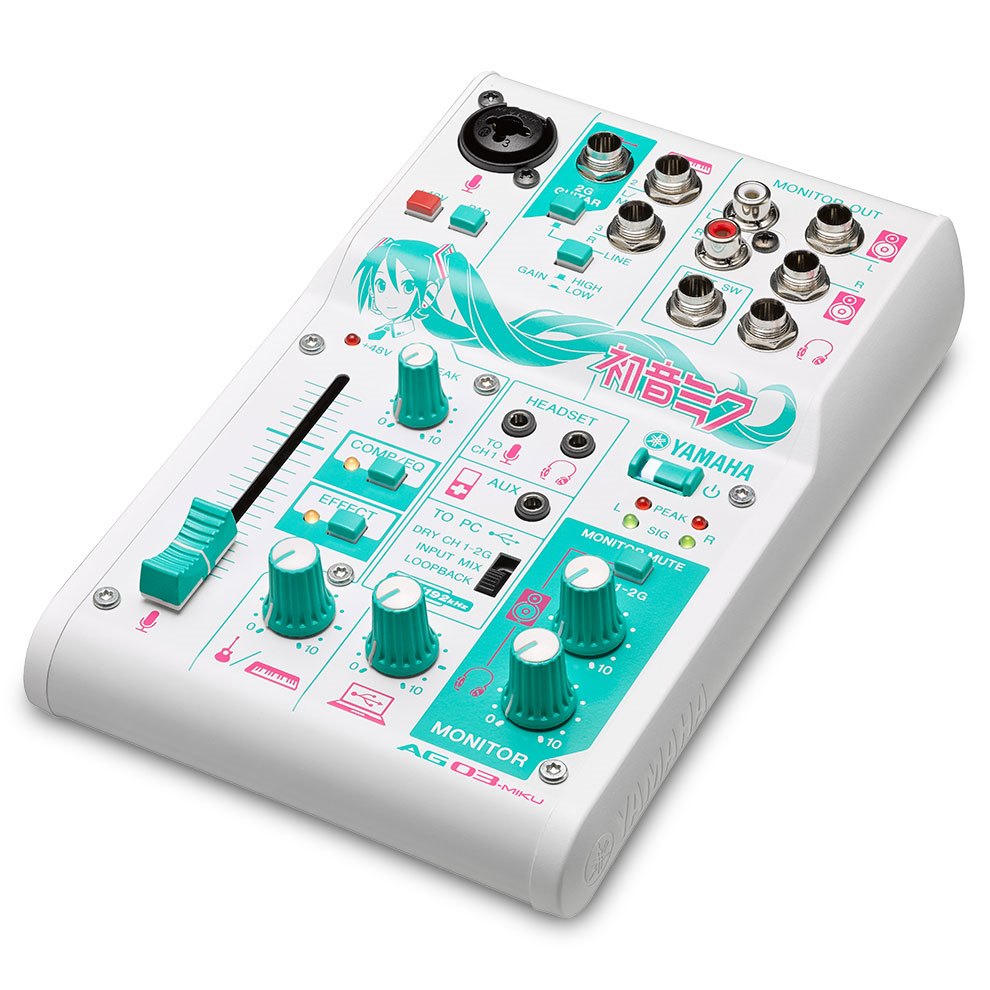 ヤマハ | AG03-MIKU - ウェブキャスティングミキサー - 仕様