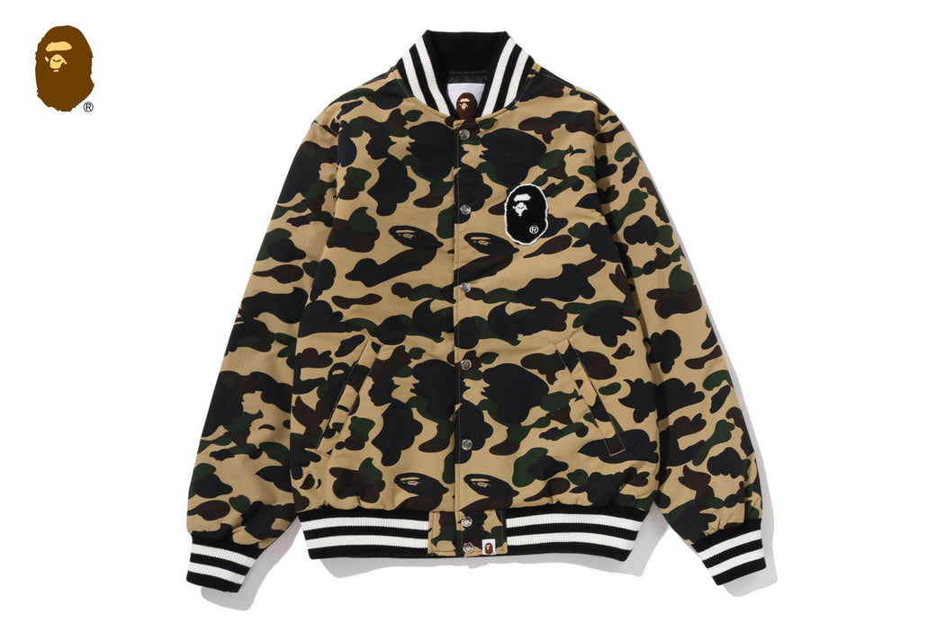 1ST CAMO VARSITY JACKET | bape.com