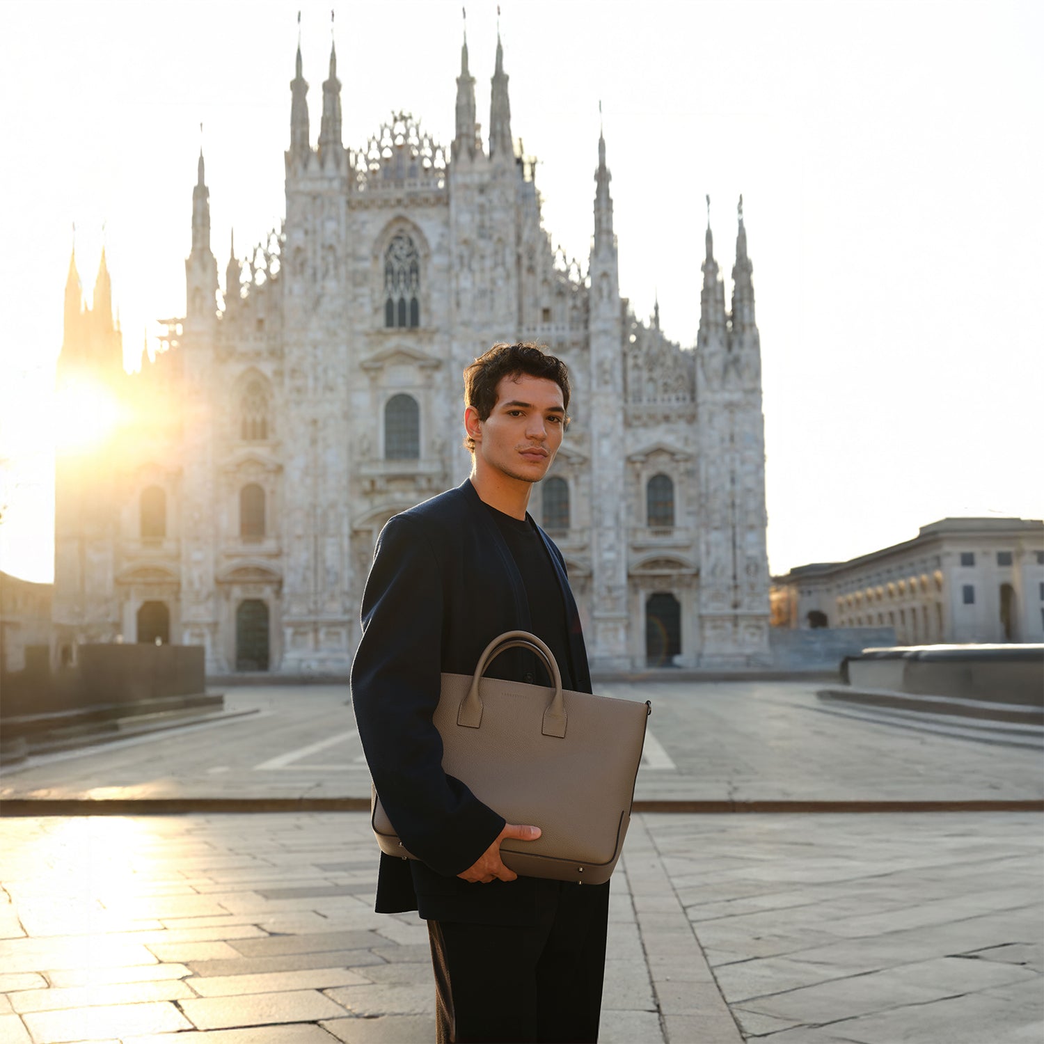 マッシモ トップワイドブリーフ バッグ シュリンクレザー