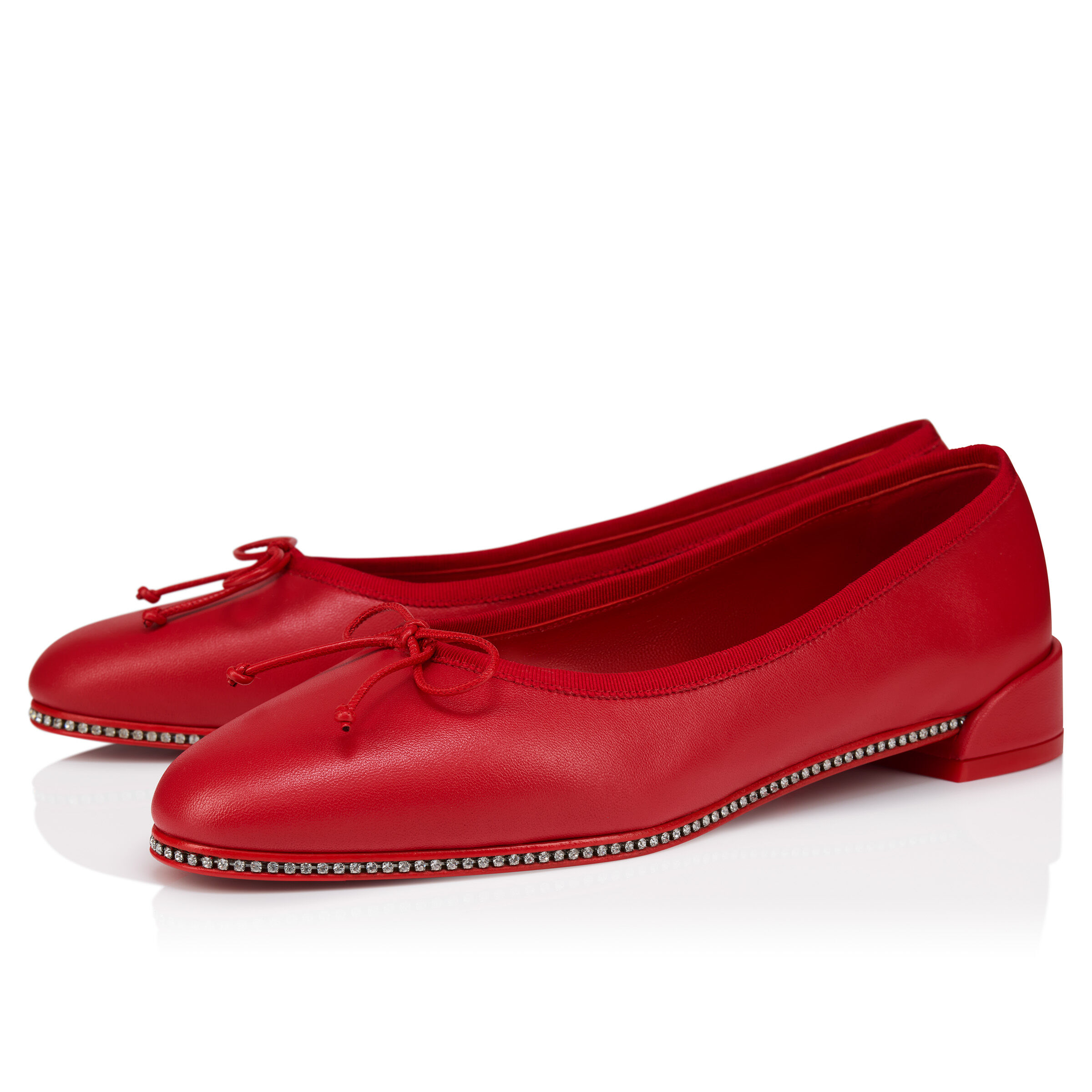 Sweetie Strass - バレリーナ - ナッパレザー - レッド - ウィメンズ