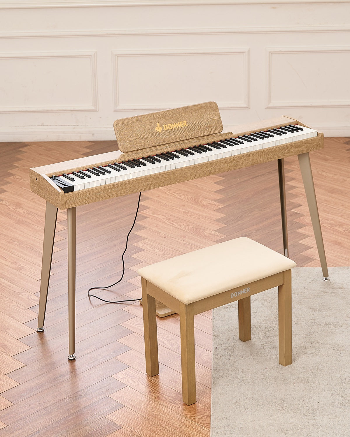 DDP-60 88鍵セミウェイト鍵盤電子ピアノ木製スタンド初心者向け