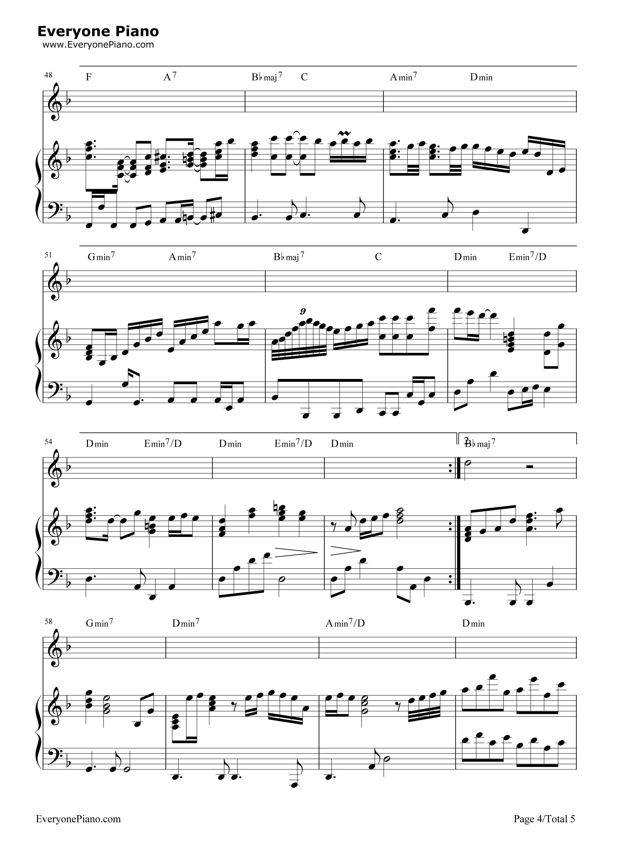 素敵だね-ファイナルファンタジーX主題歌五線譜プレビュー-EOP