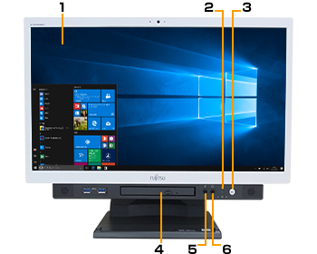 富士通デスクトップ パソコン ESPRIMO K556/P 各部名称/外観 - FMWORLD