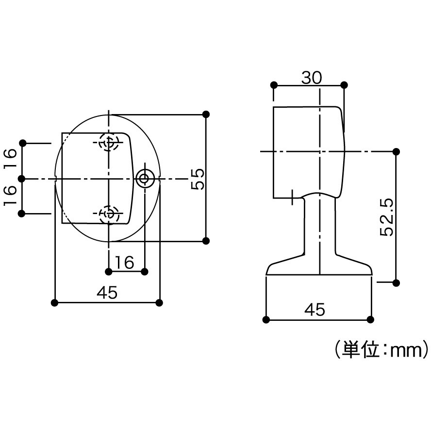 EL-27G システム手すり35 Eエンドブラケット 1個 ECLE(エクレ) 【通販