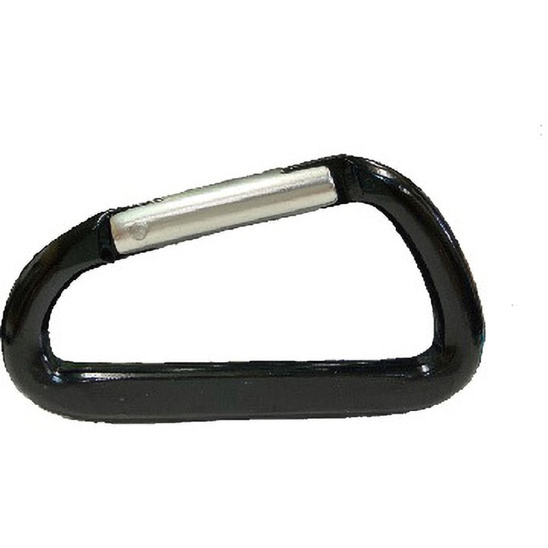 8黒 アルミカラビナD型 フジテック・ジャパン 黒色 - 【通販モノタロウ】