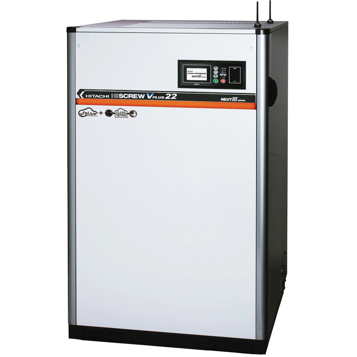 OSP-22VAN3 給油式スクリューコンプレッサー インバーター機 1台 日立