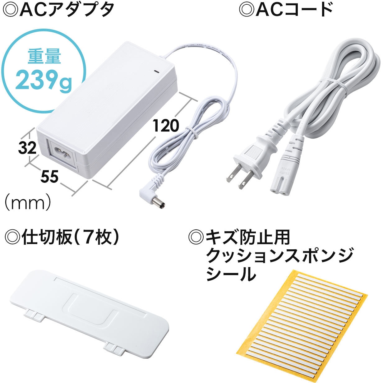 700-AC020W USB充電器 サンワダイレクト プラグ形状2P - 【通販