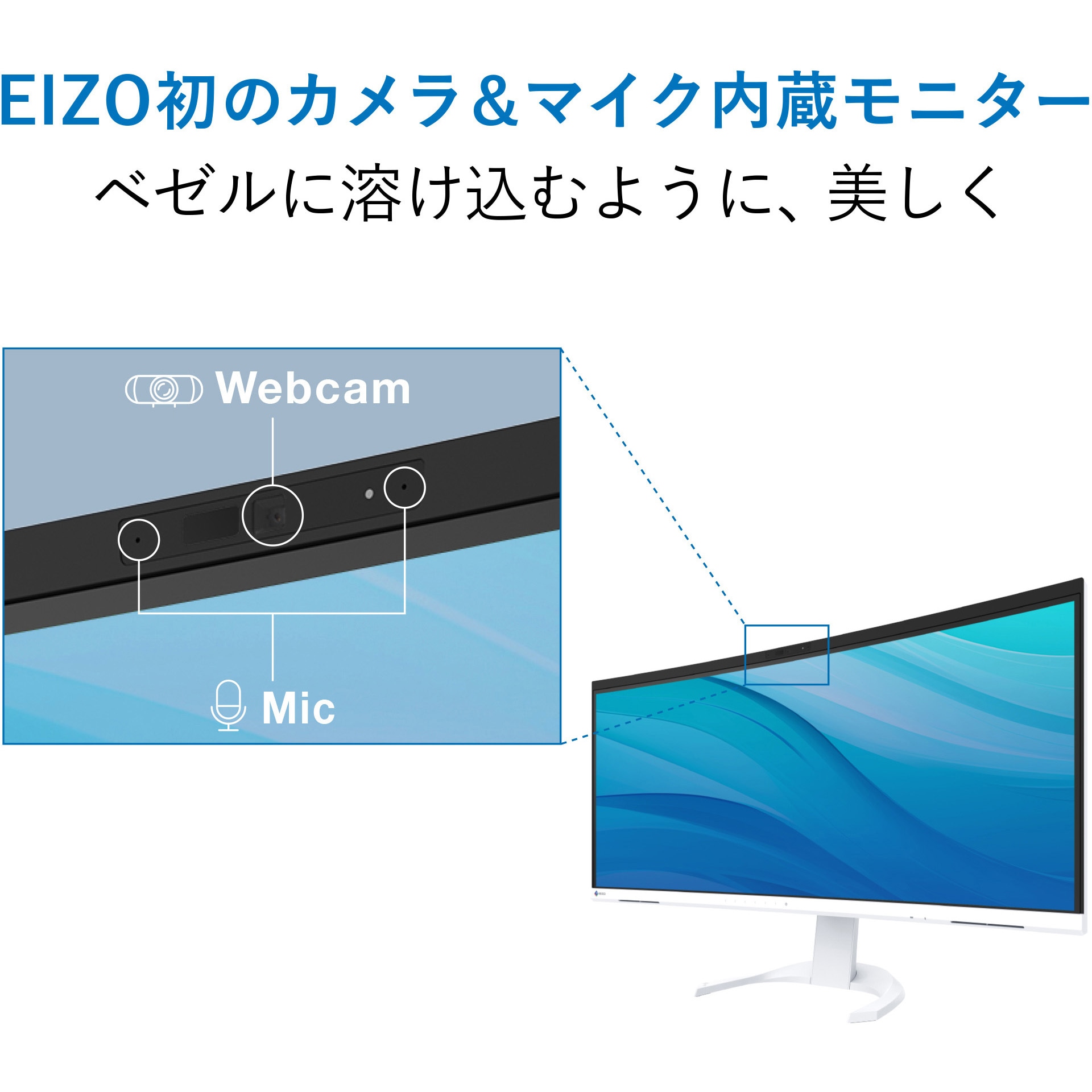 EV3450XC-WT 【Webカメラ&マイク内蔵】34.1型液晶モニター FlexScan