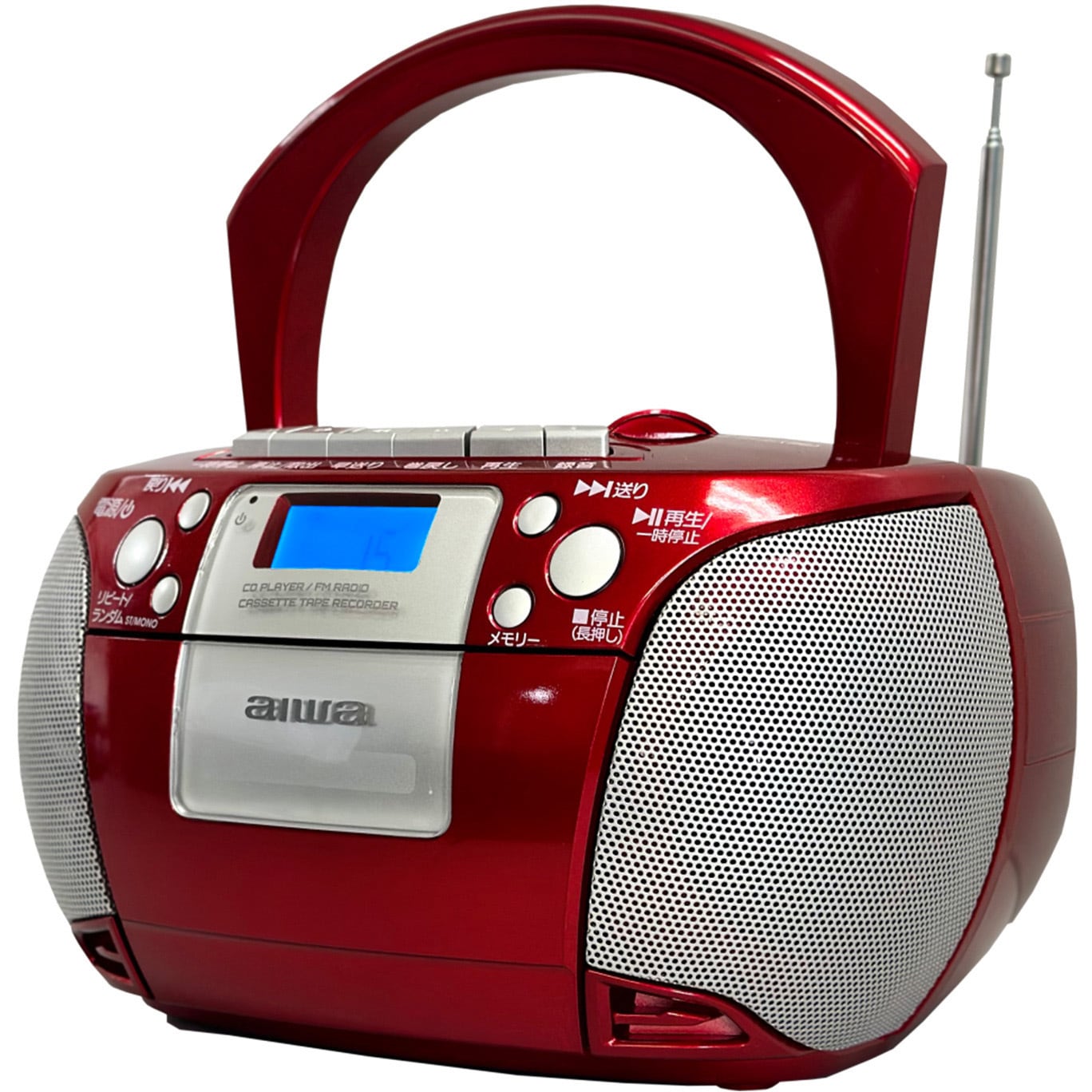 GAA4-CRC0001(RD) aiwa CDラジカセ CD/FMラジオ/カセットテープ 1台