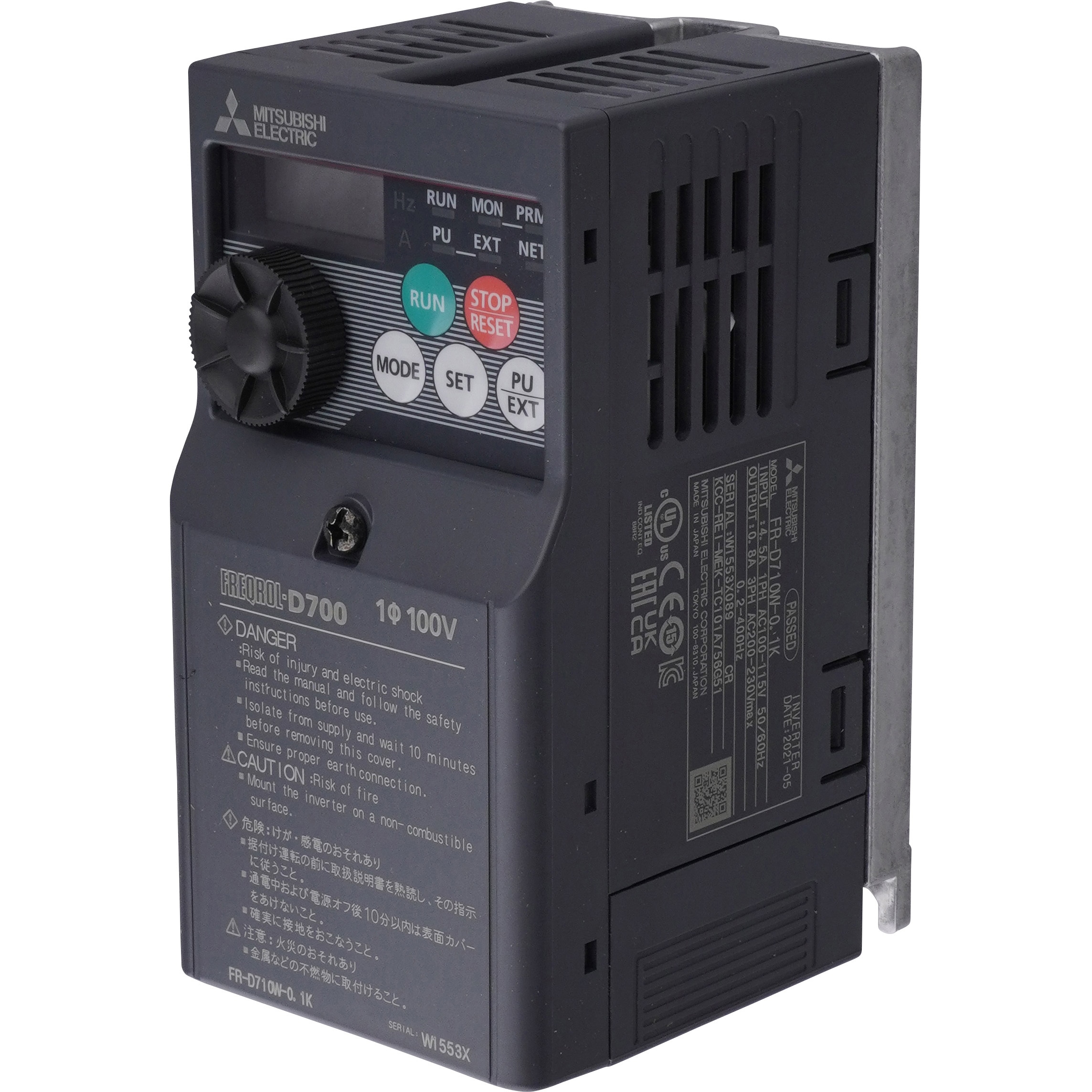 FR-D710W-0.1K インバータ FREQROL-D700シリーズ 三菱電機 保護構造