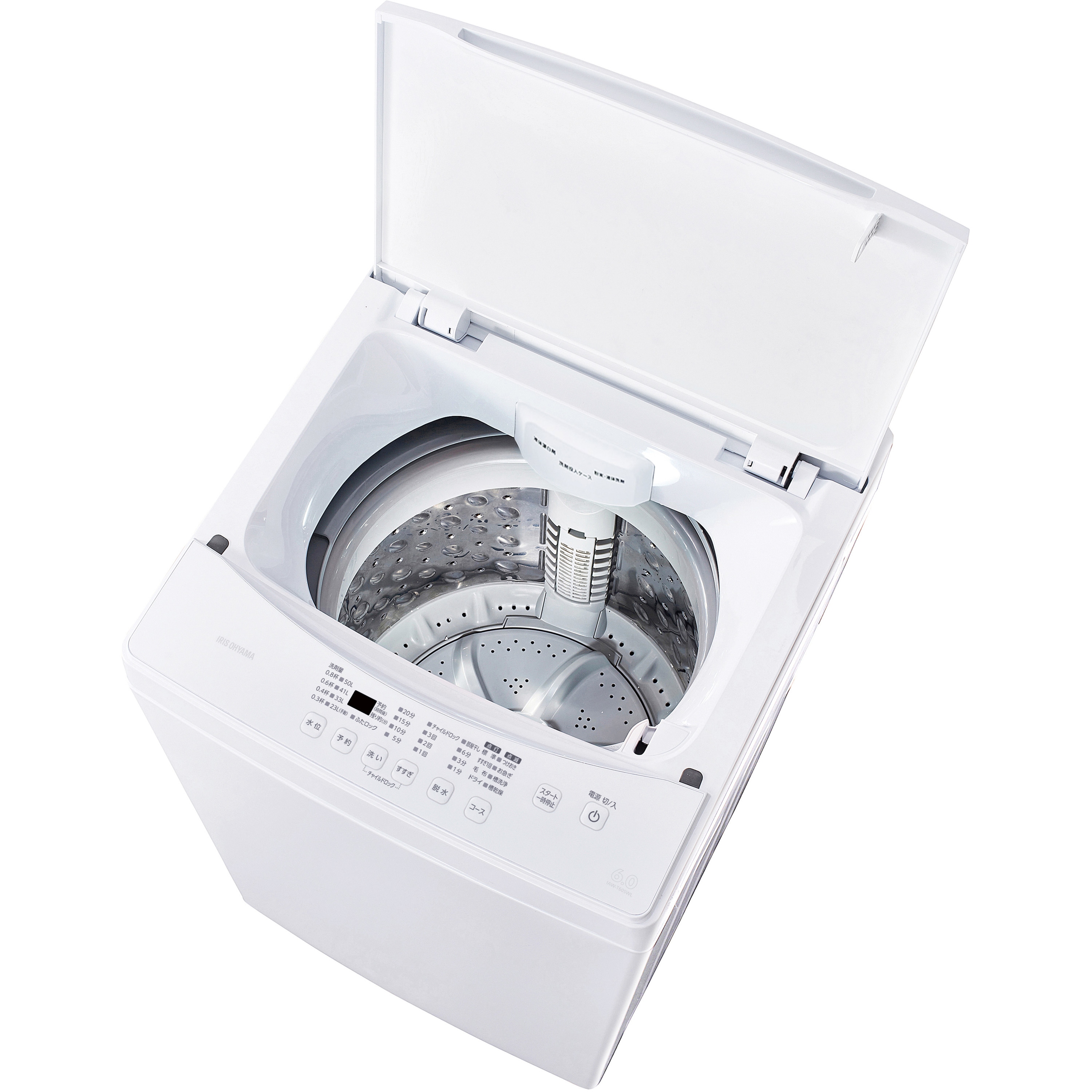 IAW-T605WL-W 全自動洗濯機 6.0kg 1台 アイリスオーヤマ 【通販