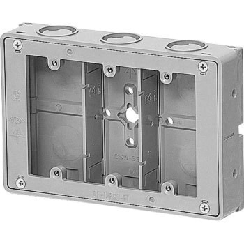 CSW-3SSNF 埋込スイッチボックス (極薄型) プラスチック製セーリス