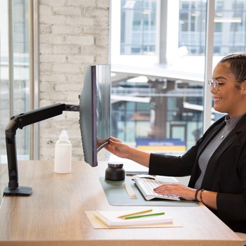 45-486-224 エルゴトロン MXV モニターアーム スリムタイプ マット