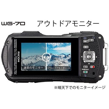 WG70 BK 防水防塵デジタルカメラ WG-70 1個 RICOH(リコー) 【通販