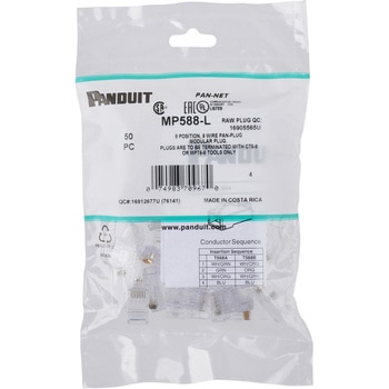 MP588-L RJ45カテ5Eプラグ PANDUIT(パンドウイット) 1袋(50個) MP588-L