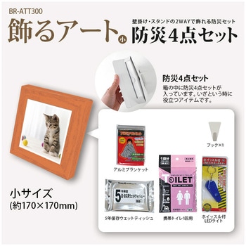 BR-ATT300 飾るアート 防災セット(アートポスター1枚付) ブレイン 1個