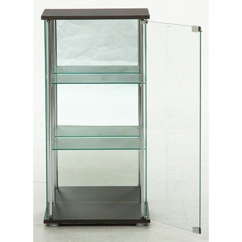 96048 ガラスコレクションケース 3段(背面ミラー付き) 不二貿易