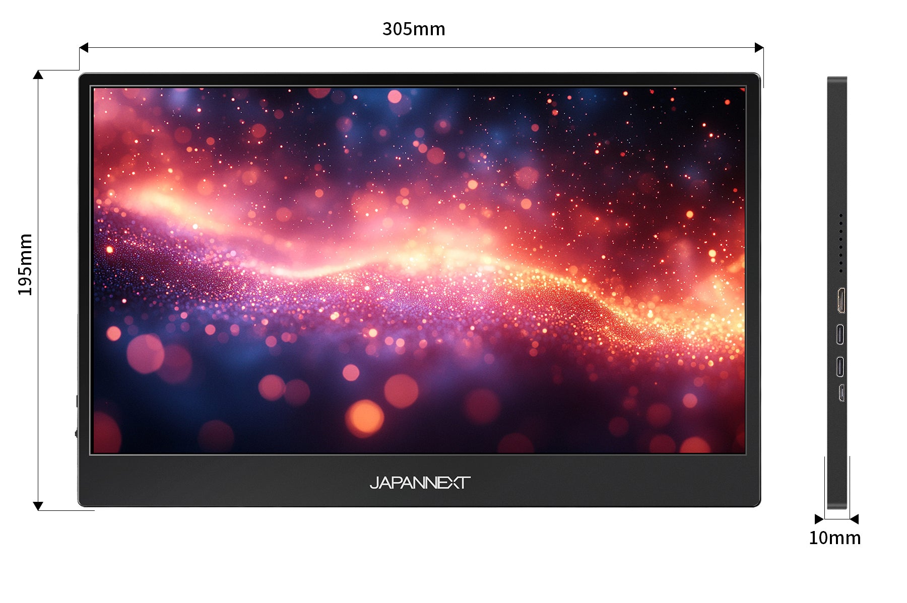 JAPANNEXT 13.3インチ 有機EL(OLED)パネル搭載 4K(3840x2160)解像度
