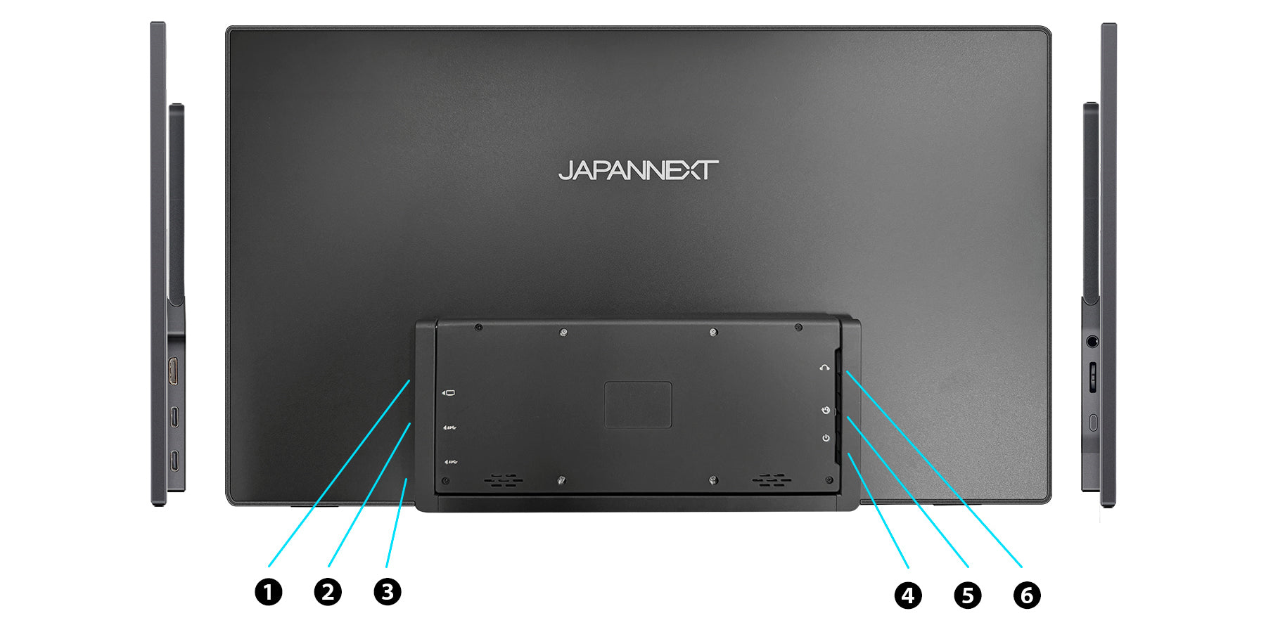 JAPANNEXT 18.5インチ IPSパネル搭載 4K(3840x2160)解像度 モバイル