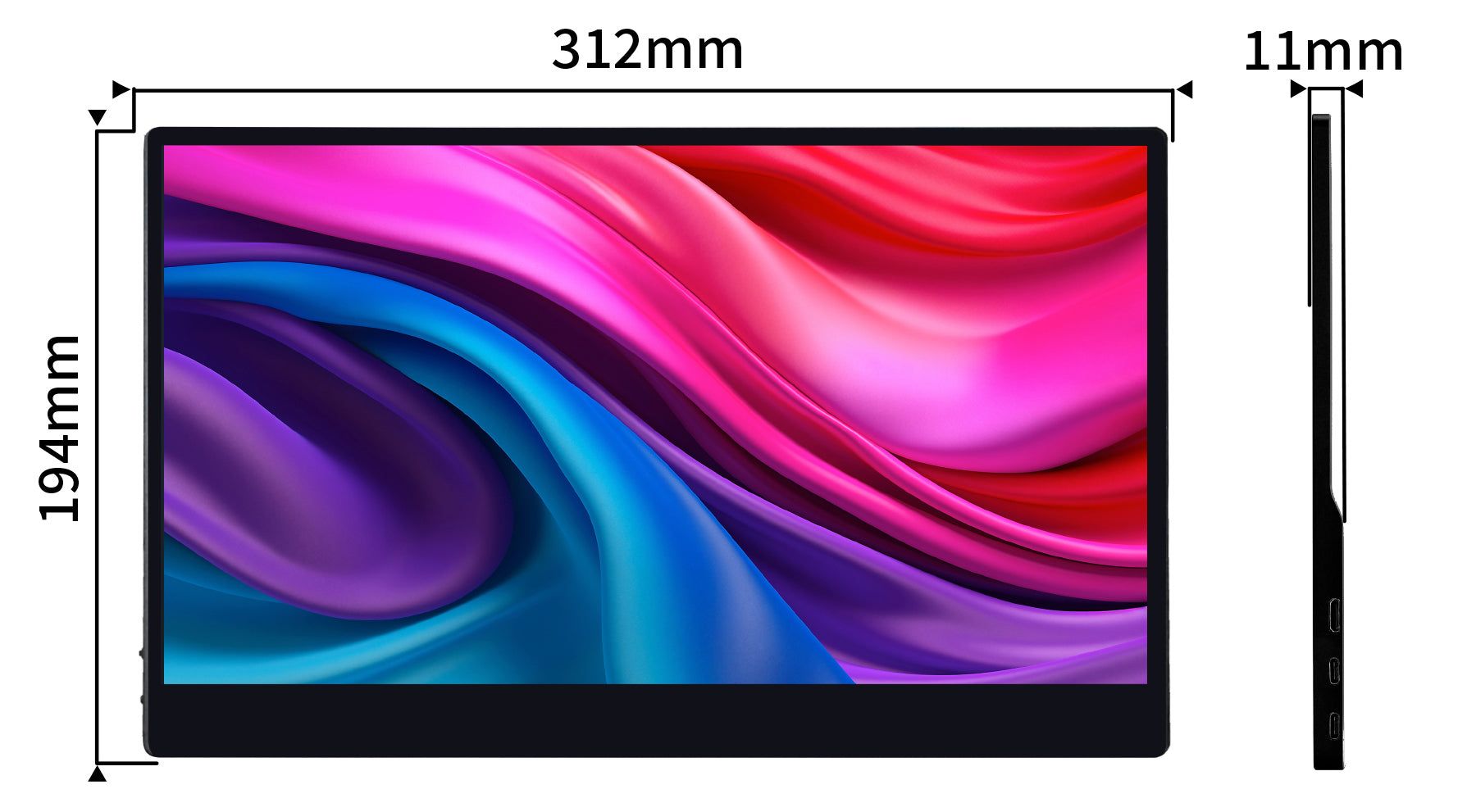 JN-MD-IPS133UHDR-T_dimension.