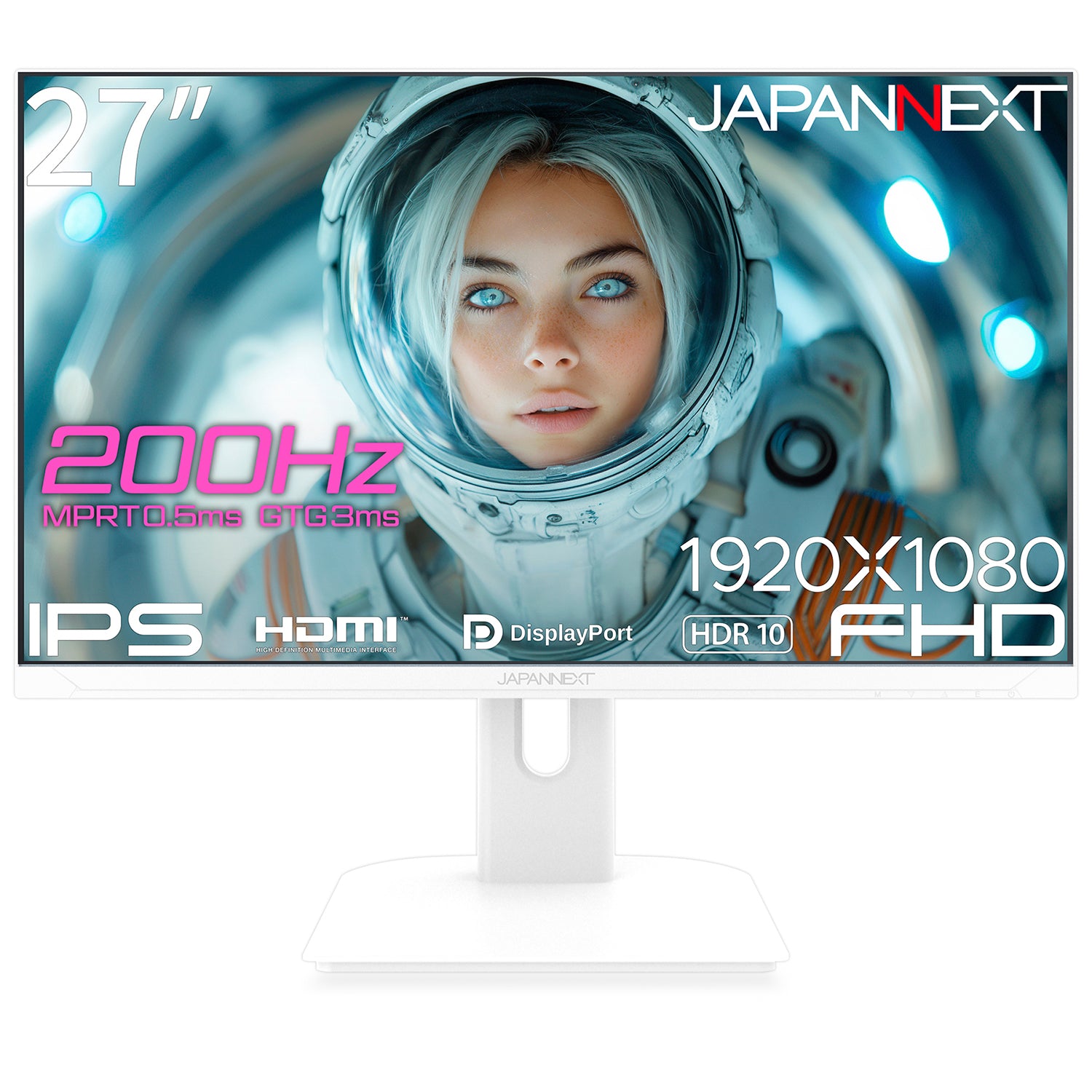 JAPANNEXT 27インチ IPSパネル搭載 200Hz対応 フルHD(1920x1080)解像度