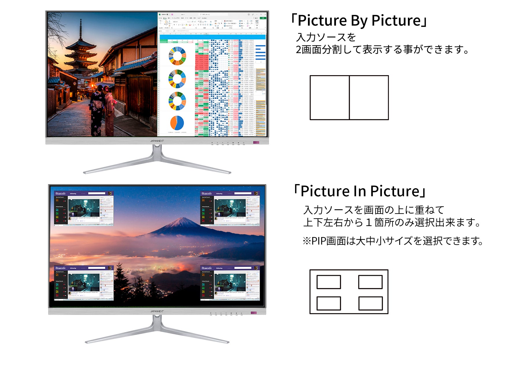 JAPANNEXT 32インチ IPSパネル搭載 4K(3840x2160)解像度 液晶モニター