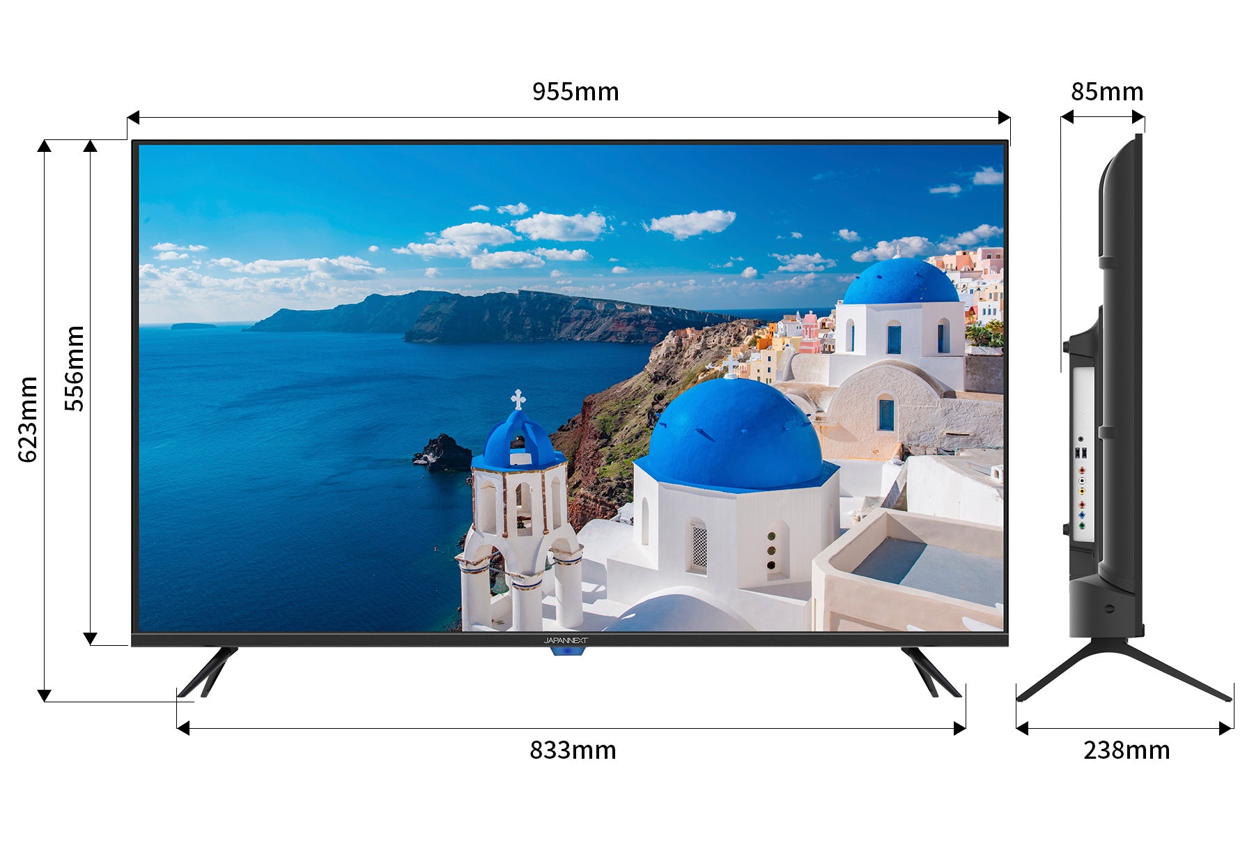 3年保証モデル】 JAPANNEXT 43インチ IPSパネル搭載 フルHD(1920x1080