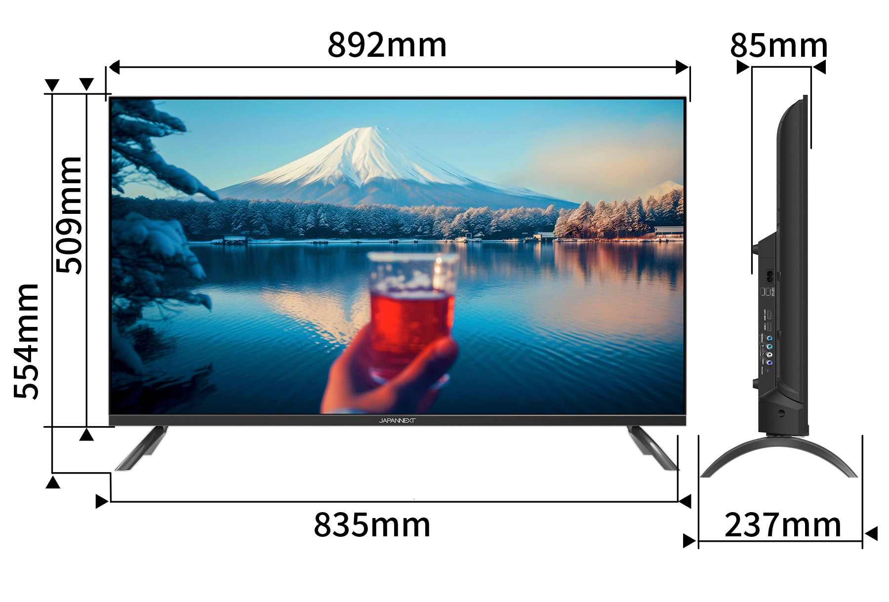 JAPANNEXT 40インチ VAパネル搭載 大型フルHD液晶モニター JN-V40TFHD
