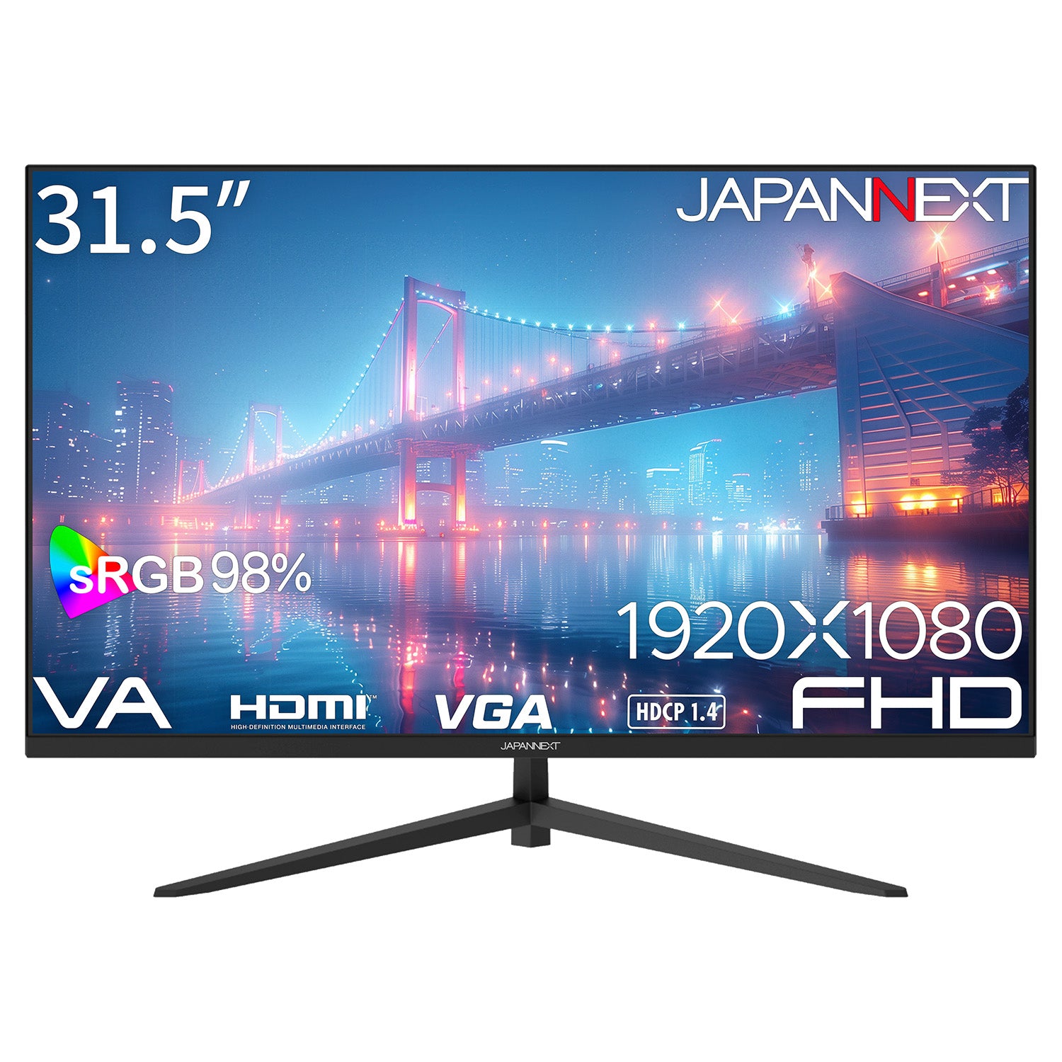 ECサイト限定】 JAPANNEXT 31.5インチ VAパネル搭載 フルHD(1920x1080