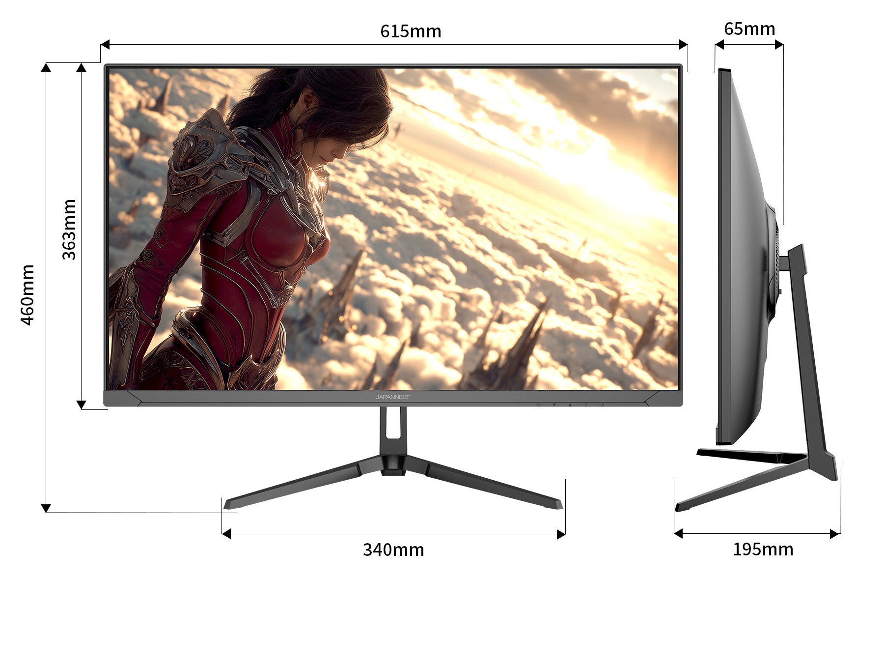 JAPANNEXT 27インチ IPSパネル搭載 120Hz/1ms(MPRT)対応 4K(3840x2160