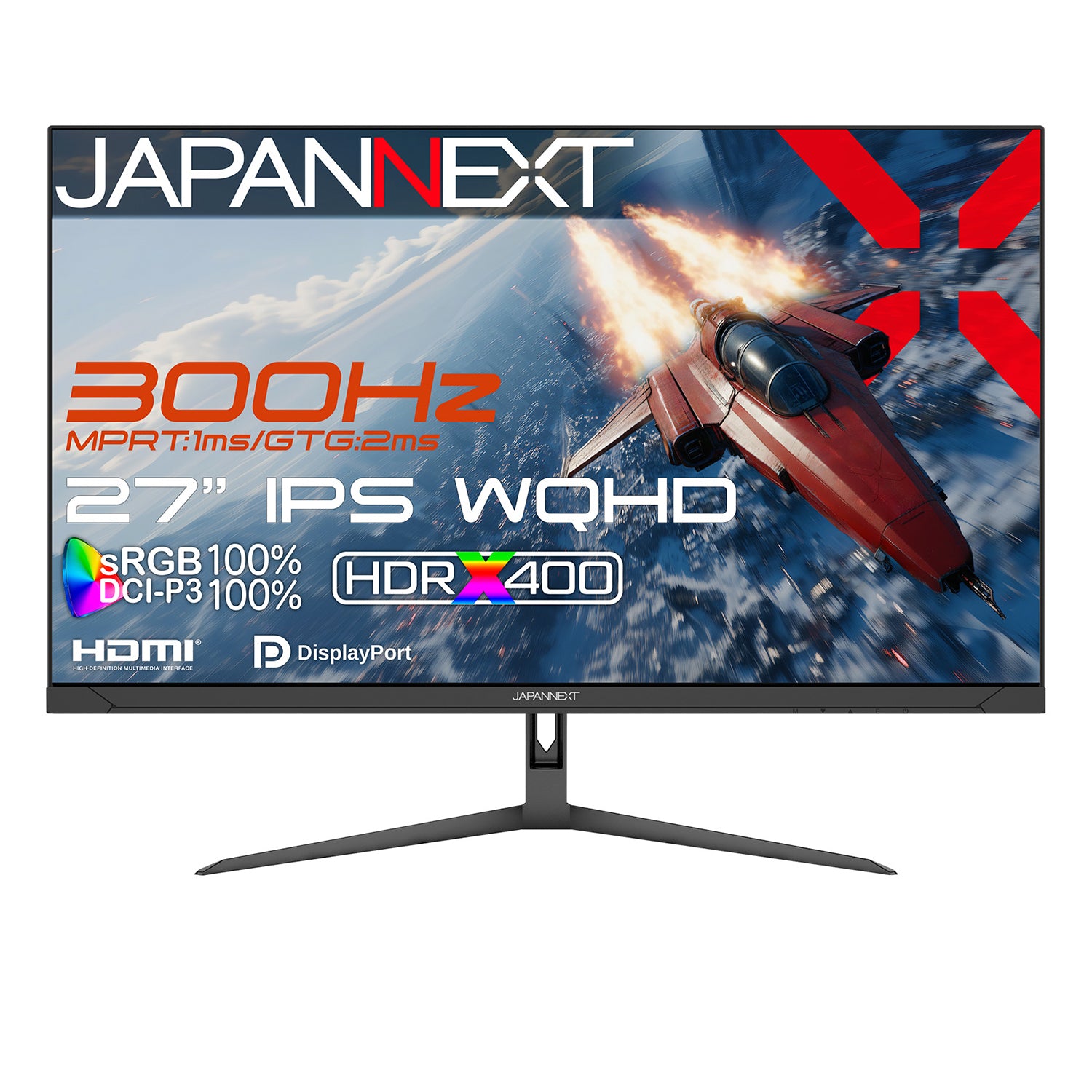 Amazon.co.jp限定】 27インチ IPSパネル搭載 300Hz/1ms(MPRT)対応 WQHD