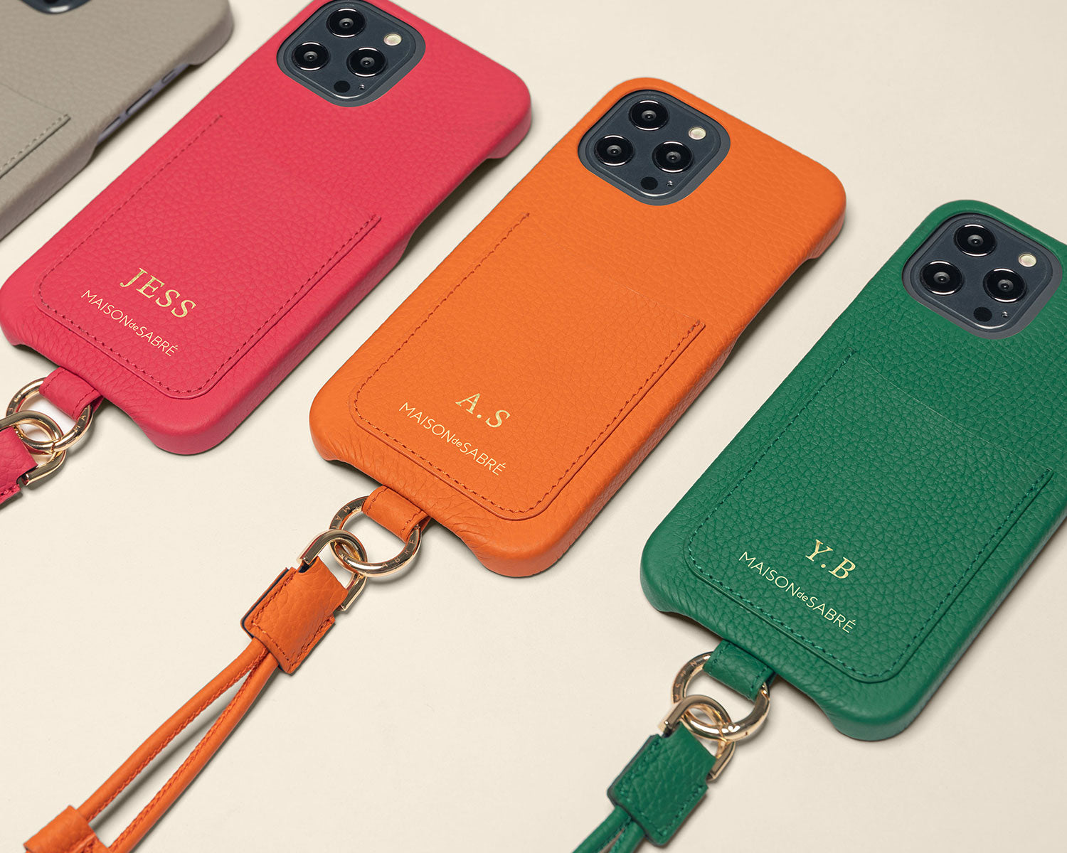 The Sling Phone Case iPhone 14 - Black Caviar – MAISON de SABRÉ