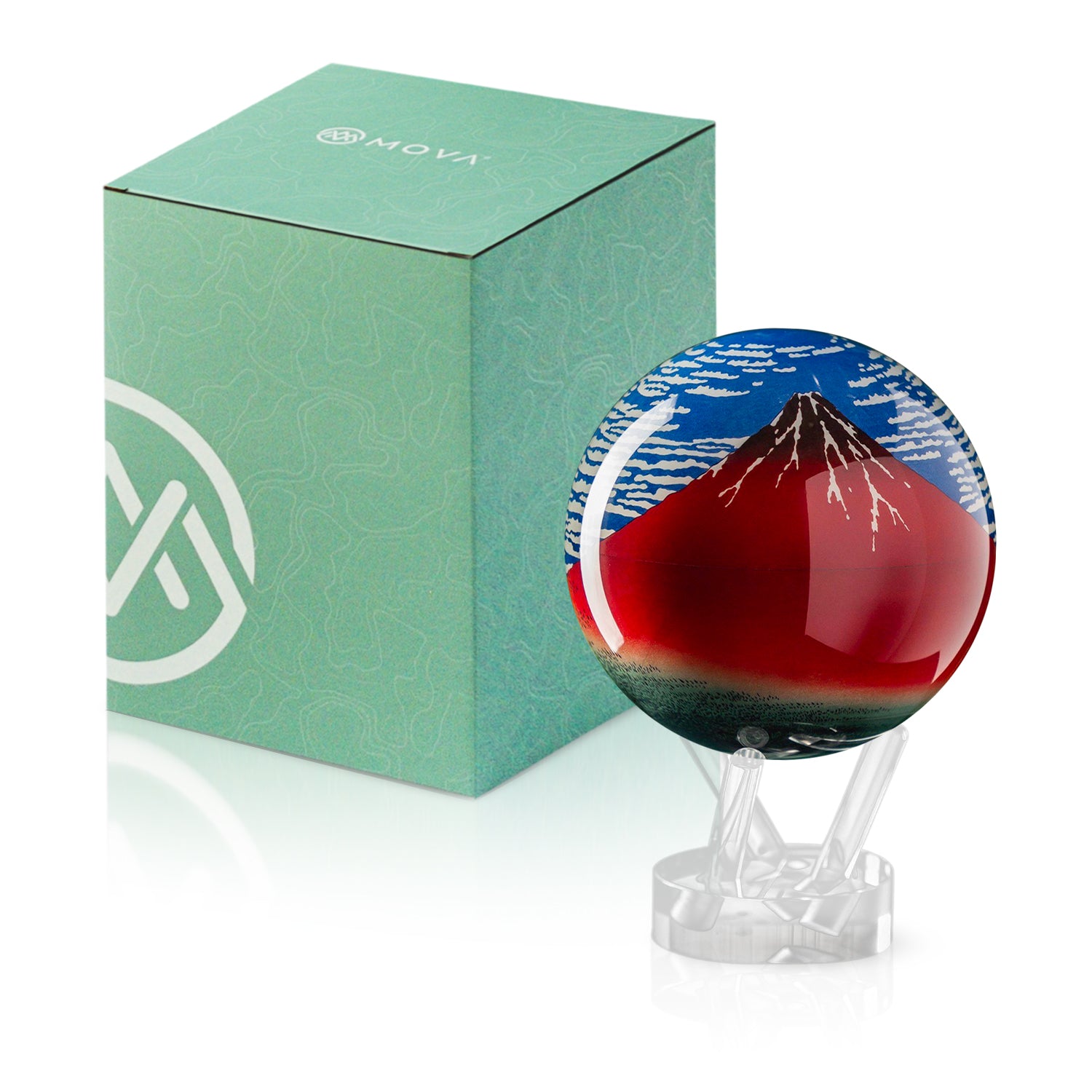 MOVA Globe モバグローブ | 光で回る不思議な地球儀｜葛飾北斎 富嶽三