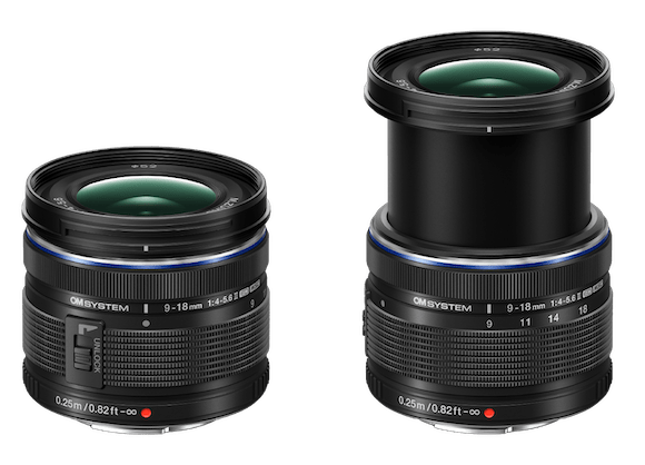 製品特長 - 超小型・軽量設計｜M.ZUIKO DIGITAL ED 9-18mm F4.0-5.6 II