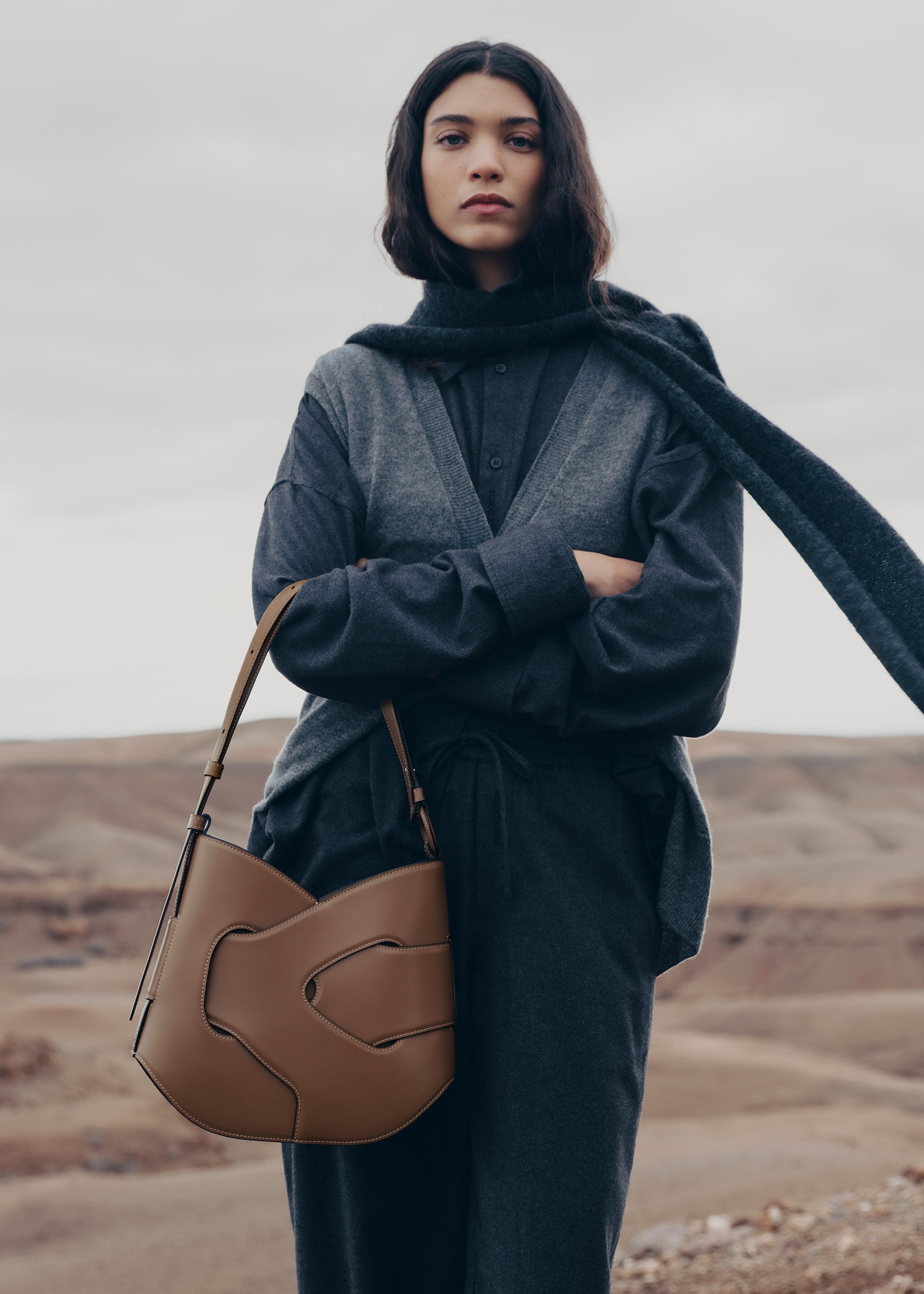 Polène | バッグ - Numéro Neuf - トープ テクスチャード