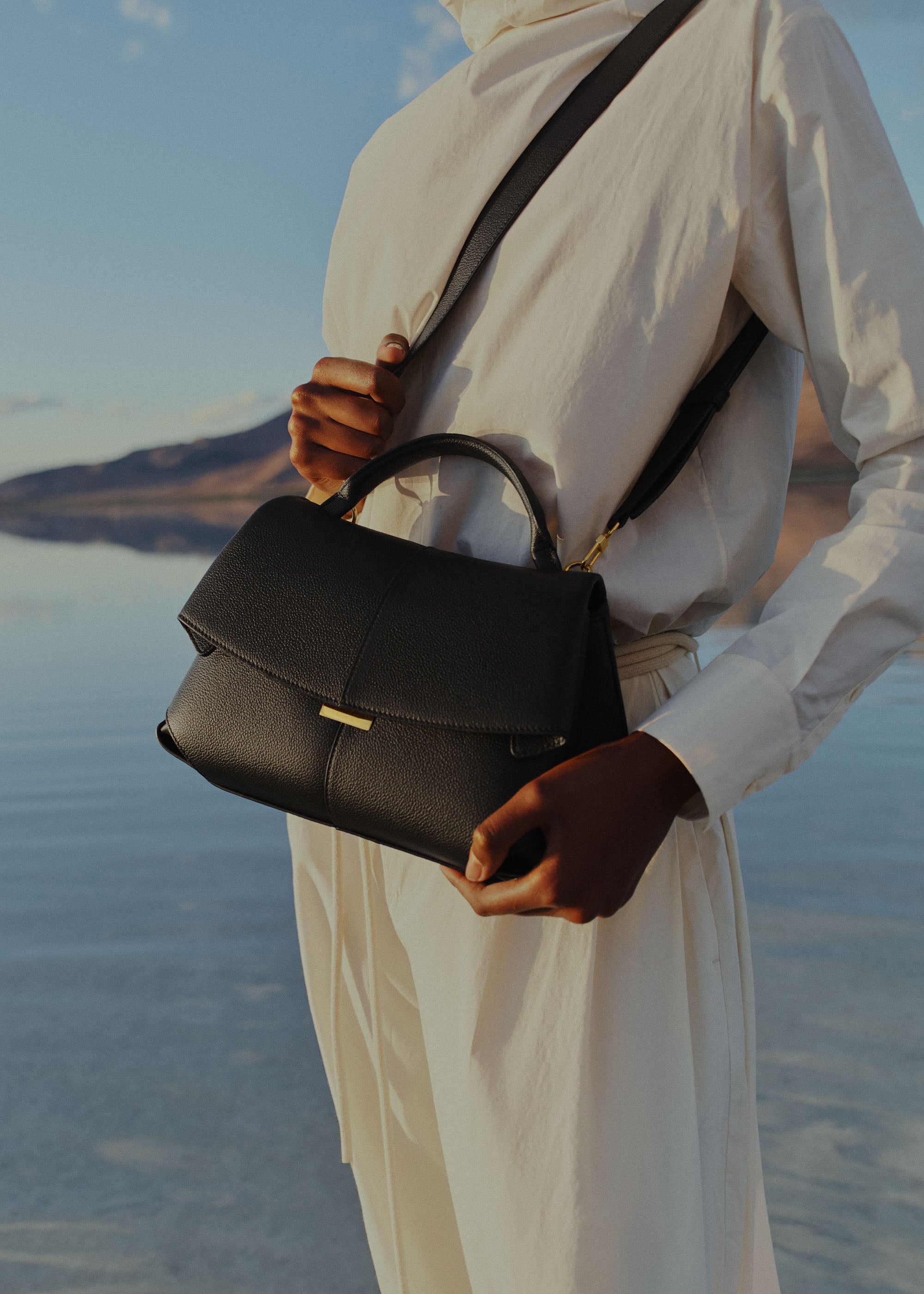 Polène | バッグ - Mokki Mini - ブラックテクスチャード