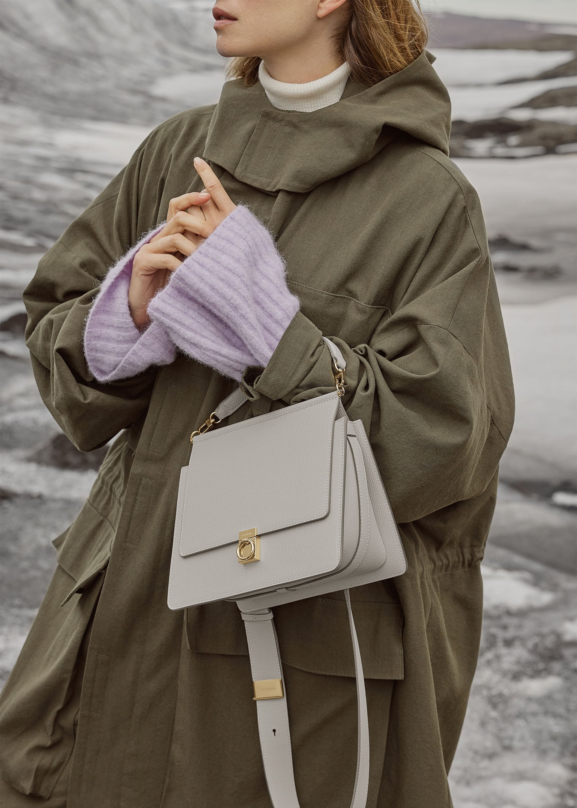 Polène | バッグ - Numéro Sept - チョーク テクスチャード