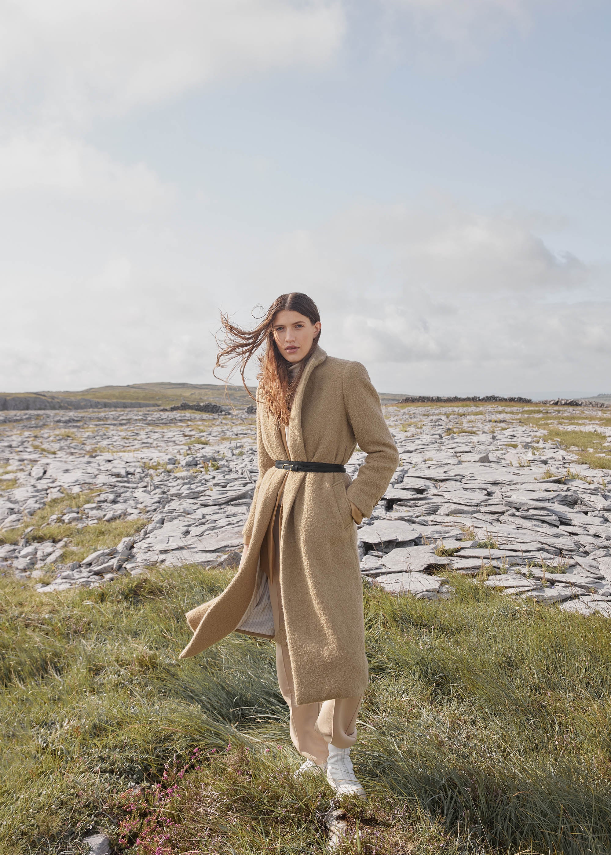 Polène | ベルト - Umi スキニー - ブラック テクスチャード