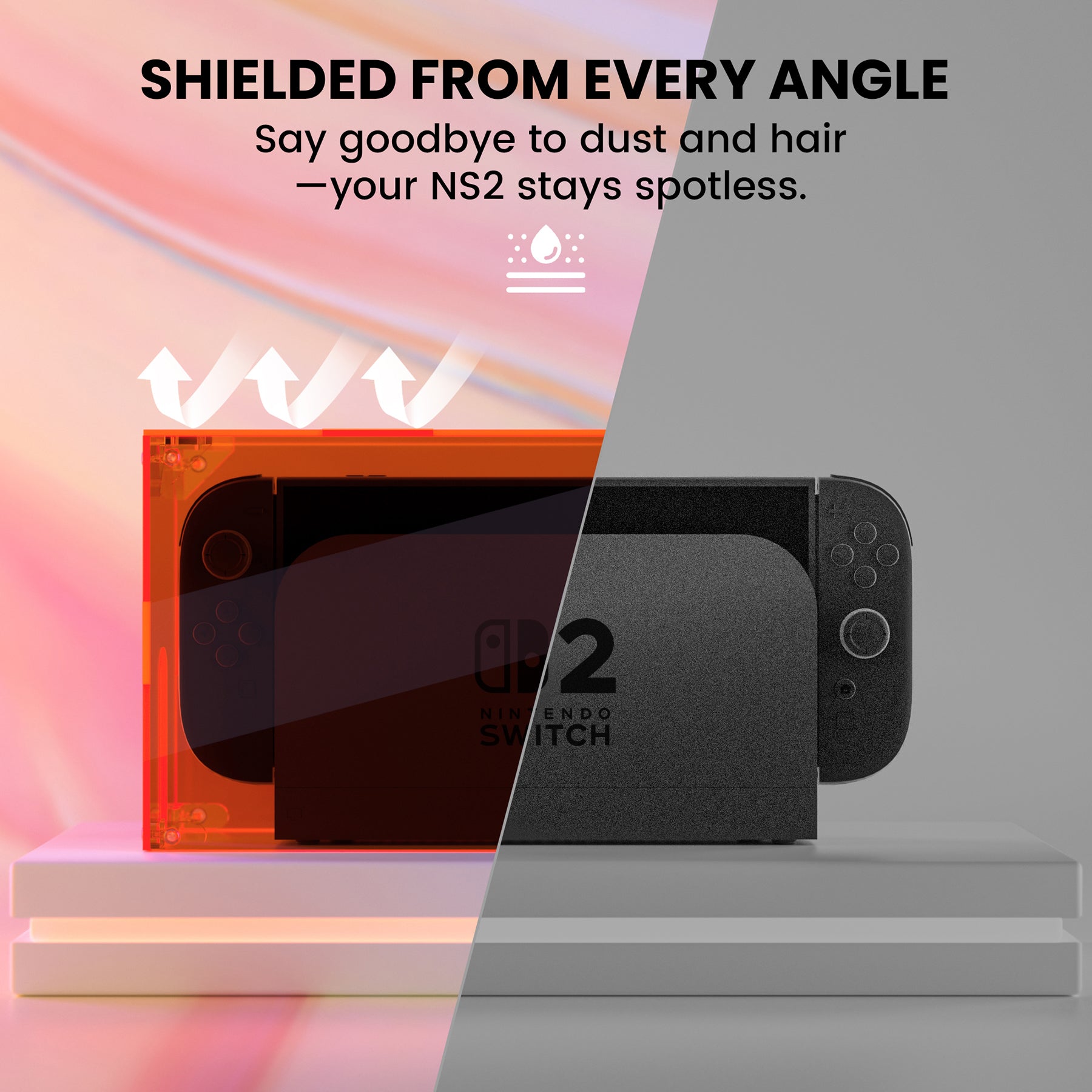 PlayVital ハイクリア アクリル製 保護ボックスケース for Nintendo