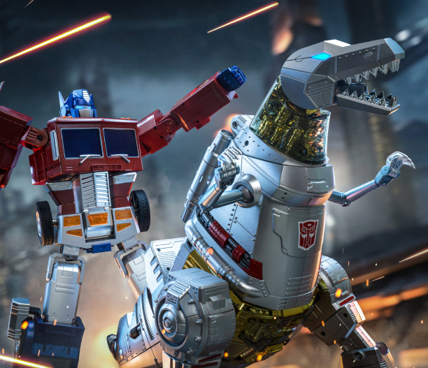 Robosen set】オプティマスプライム & グリムロックで完全自動変形の