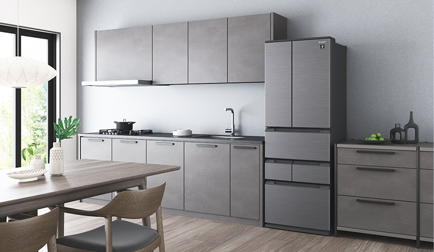 奥行き薄型デザイン | SJ-MF46M | 冷蔵庫：シャープ