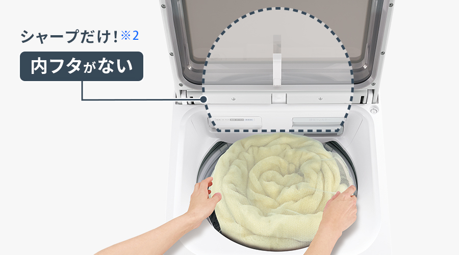 やさしさ設計 | ES-PW11K | 洗濯機：シャープ