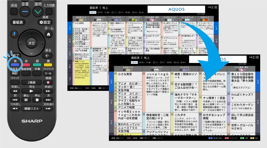 放送・録画 | AQUOS OLED HQ2ライン | テレビ：シャープ