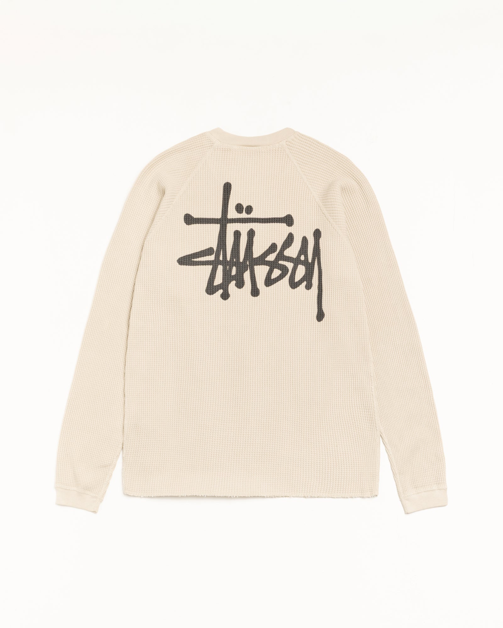 Basic Stüssy Thermal – Bone | Tops & Knits | Stüssy Japan