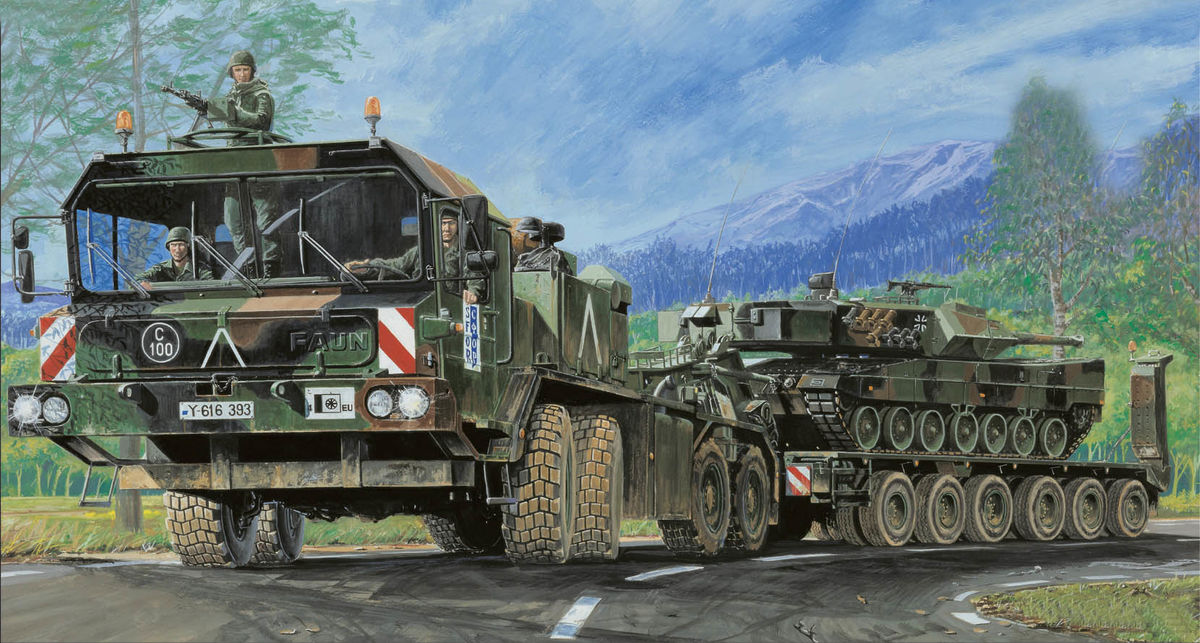 Faun Elephant SLT-56 Panzer transporter Trumpeter 00203